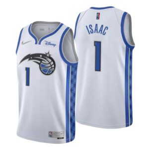 Orlando Magic NO. 1 Jonathan Isaac Earned Edition White Jersey