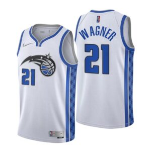 Orlando Magic NO. 21 Moritz Wagner Earned Edition White Jersey