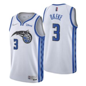 Orlando Magic NO. 3 Chuma Okeke Earned Edition White Jersey