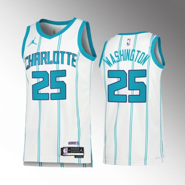 P.J. Washington 2022-23 Charlotte Hornets White #25 Association Edition Jersey Swingman