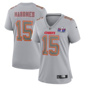 Patrick Mahomes Kansas City Chiefs Women Super Bowl LVIII Atmosphere Fashion Game Jersey - Gray