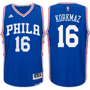 Philadelphia 76ers #16 Furkan Korkmaz Road Red New Swingman Jersey