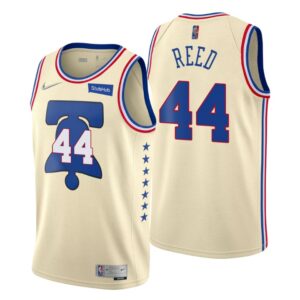 Philadelphia 76ers Earned Edition Cream NO. 44 Paul Reed Jersey Swingman