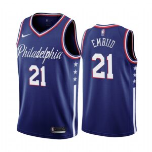 Philadelphia 76ers Joel Embiid Navy 2019-20 City New Uniform Jersey