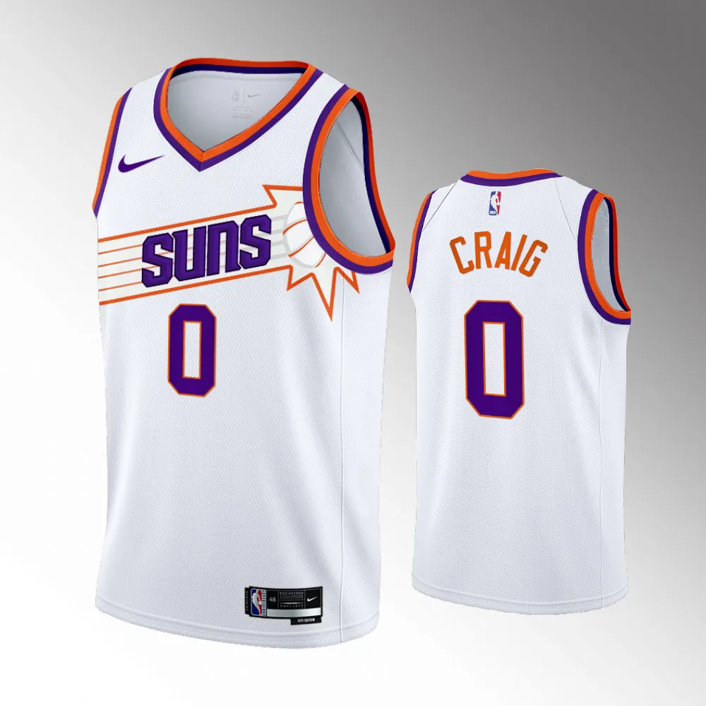 Phoenix Suns #0 Association Edition White 2023-24 Torrey Craig Jersey Swingman