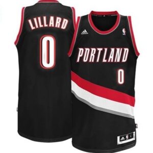 Portland Trail Blazers #0 Damian Lillard Revolution 30 Swingman Black Jersey