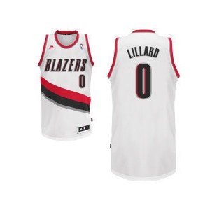 Portland Trail Blazers #0 Damian Lillard Revolution 30 Swingman Home Jersey