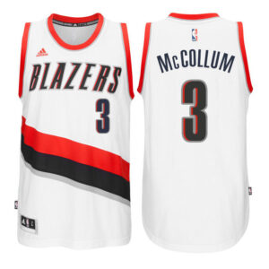 Portland Trail Blazers #3 C.J. McCollum New Swingman Home White Jersey