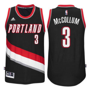 Portland Trail Blazers #3 C.J. McCollum New Swingman Road Black Jersey