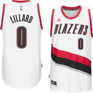 Portland Trail Blazers Damian Lillard 2014-15 New Swingman Home White Jersey