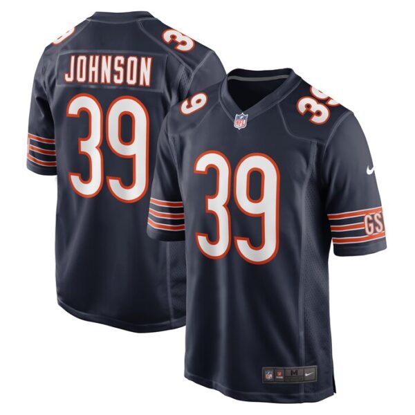 Quindell Johnson Chicago Bears Team Game Jersey - Navy