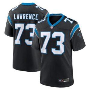 Rashard Lawrence Carolina Panthers Game Jersey - Black