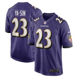 Rock Ya-Sin Baltimore Ravens Game Jersey - Purple