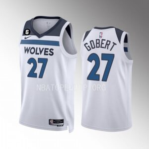 Rudy Gobert Minnesota Timberwolves 2022-23 Association Edition White #27 Jersey Swingman