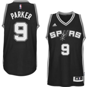 San Antonio Spurs #9 Tony Parker 2014-15 New Swingman Road Black Jersey