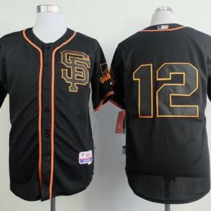 San Francisco Giants #12 Joe Panik Black Alternate Cool Base Stitched MLB Jersey