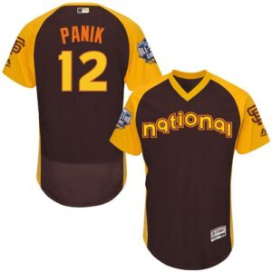 San Francisco Giants #12 Joe Panik Brown Flexbase Collection 2016 All-Star National League Stitched MLB jerseys