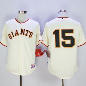 San Francisco Giants #15 Bruce Bochy Cream Home Cool Base Stitched MLB Jersey