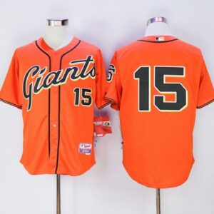 San Francisco Giants #15 Bruce Bochy Orange Alternate Cool Base Stitched MLB Jersey