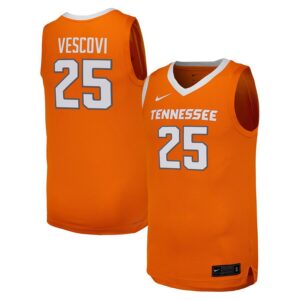 Santiago Vescovi Tennessee Volunteers NIL Basketball Replica Player Jersey - Tennessee Orange