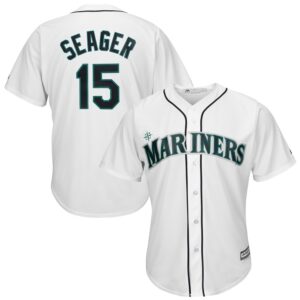 Seattle Mariners #15 Kyle Seager White Cool Base Stitched MLB Jersey