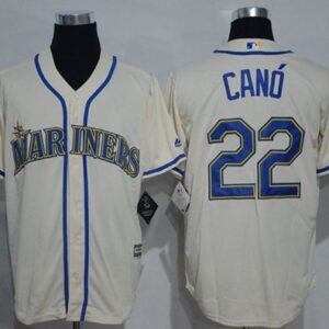 Seattle Mariners #22 Robinson Cano Cream Cool Base Stitched MLB Jersey