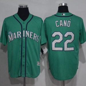 Seattle Mariners #22 Robinson Cano Green Cool Base Stitched MLB Jersey