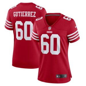 Sebastian Gutierrez San Francisco 49ers Women Team Game Jersey - Scarlet