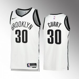 Seth Curry 2022-23 Brooklyn Nets White #30 Association Edition Jersey Swingman