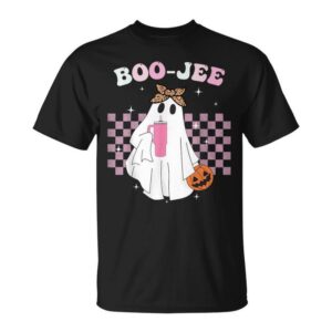 Spooky Season Cute Ghost Halloween Costume Boujee Boo-Jee Unisex T-Shirt