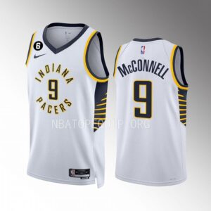 T.J. McConnell Indiana Pacers White Association Edition 2022-23 Unisex Jersey Swingman