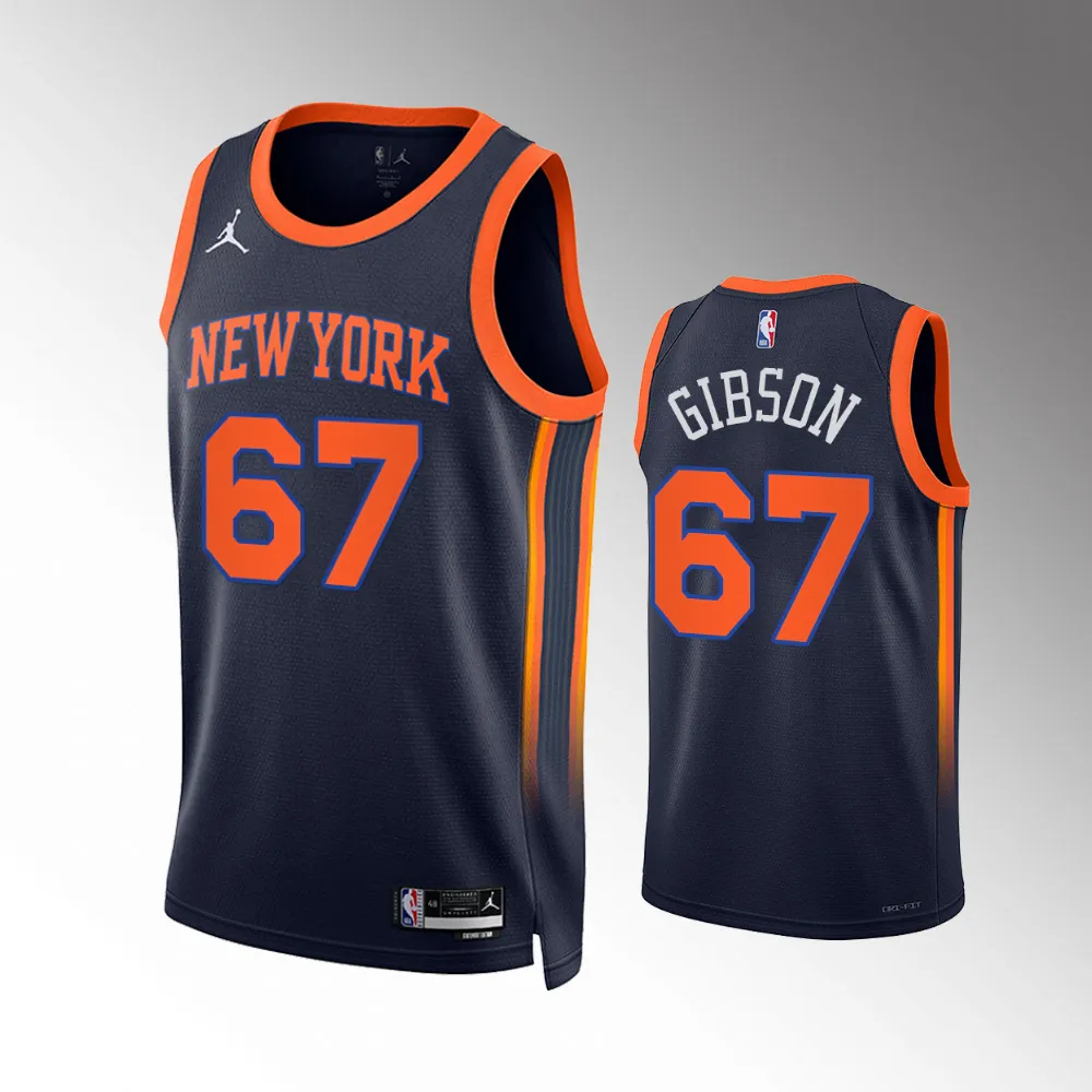 Taj Gibson #67 Swingman New York Knicks 2023-24 Statement Edition Jersey - Navy