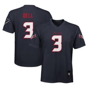 Tank Dell Houston Texans Youth Replica Player Jersey - Navy