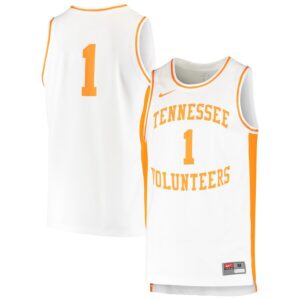 Tennessee Volunteers Retro Replica Basketball Jersey - White