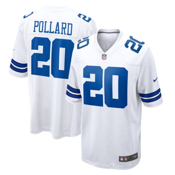 Tony Pollard Dallas Cowboys Game Player Jersey - White