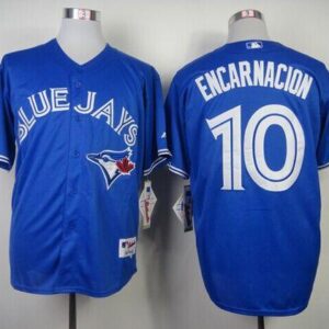 Toronto Blue Jays #10 Edwin Encarnacion Blue Alternate Stitched MLB Jersey