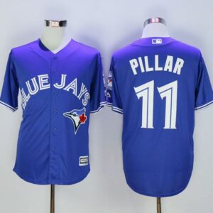 Toronto Blue Jays #11 Kevin Pillar Blue Cool Base 40th Anniversary Stitched MLB Jersey