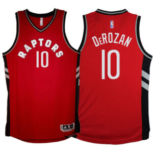 Toronto Raptors #10 DeMar DeRozan 2015-16 Away Red Jersey