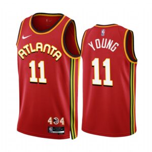 Trae Young 2022-23 Atlanta Hawks Red #11 Icon Edition Jersey