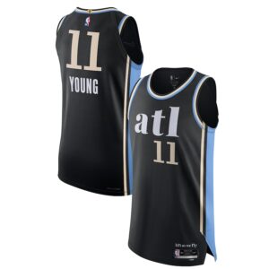 Trae Young Atlanta Hawks 2023/24 Jersey - City Edition - Black