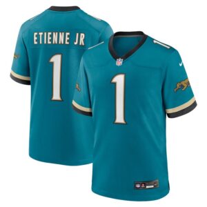 Travis Etienne Jr Jacksonville Jaguars Prowler Throwback Player Game Jersey - Teal