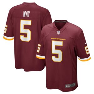 Tress Way Washington Football Team Game Jersey - Burgundy