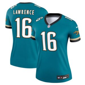 Trevor Lawrence Jacksonville Jaguars Women Prowler Throwback Legend Jersey - Teal