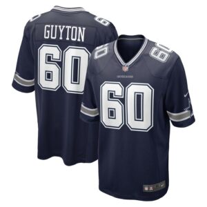 Tyler Guyton Dallas Cowboys 2024 NFL Draft First Round Pick Player Game Jersey - Navy