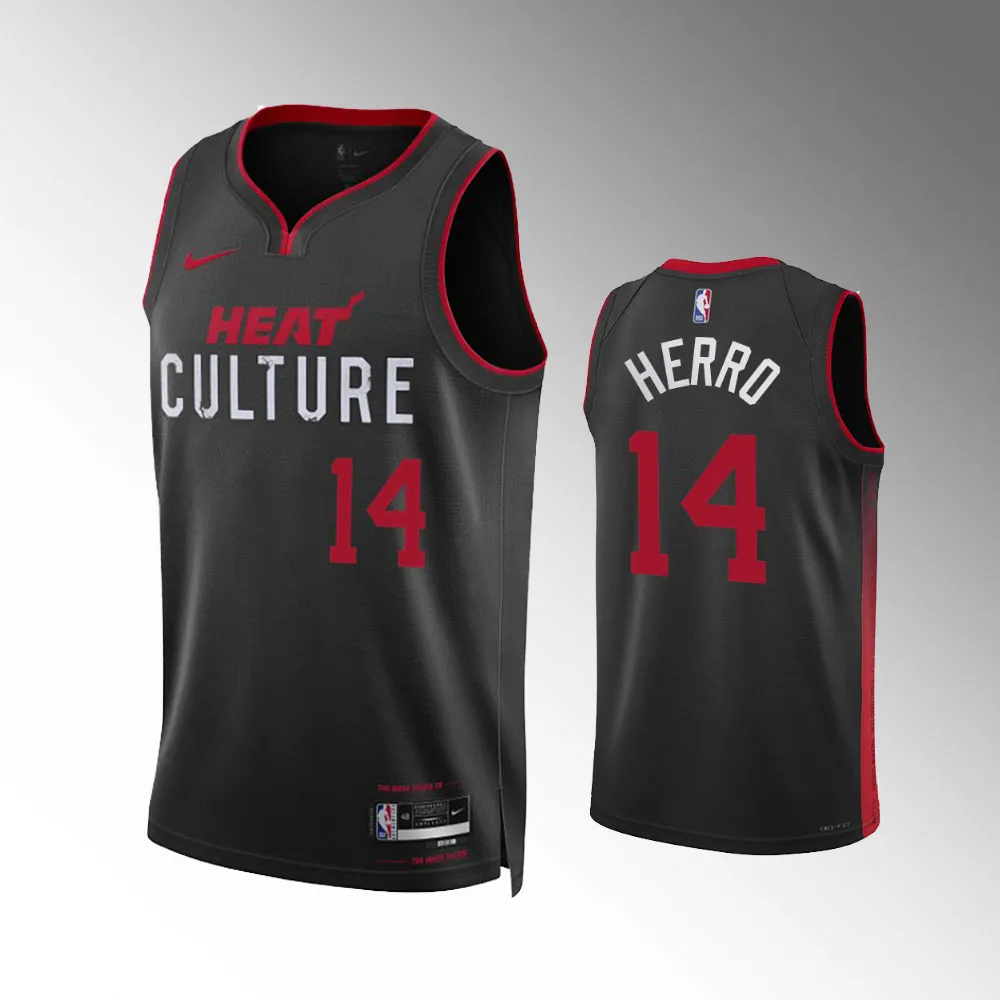 Tyler Herro #14 Swingman Miami Heat 2023-24 City Edition Jersey - Black