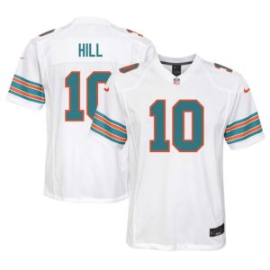 Tyreek Hill Miami Dolphins Youth Alternate Player Game Jersey - White