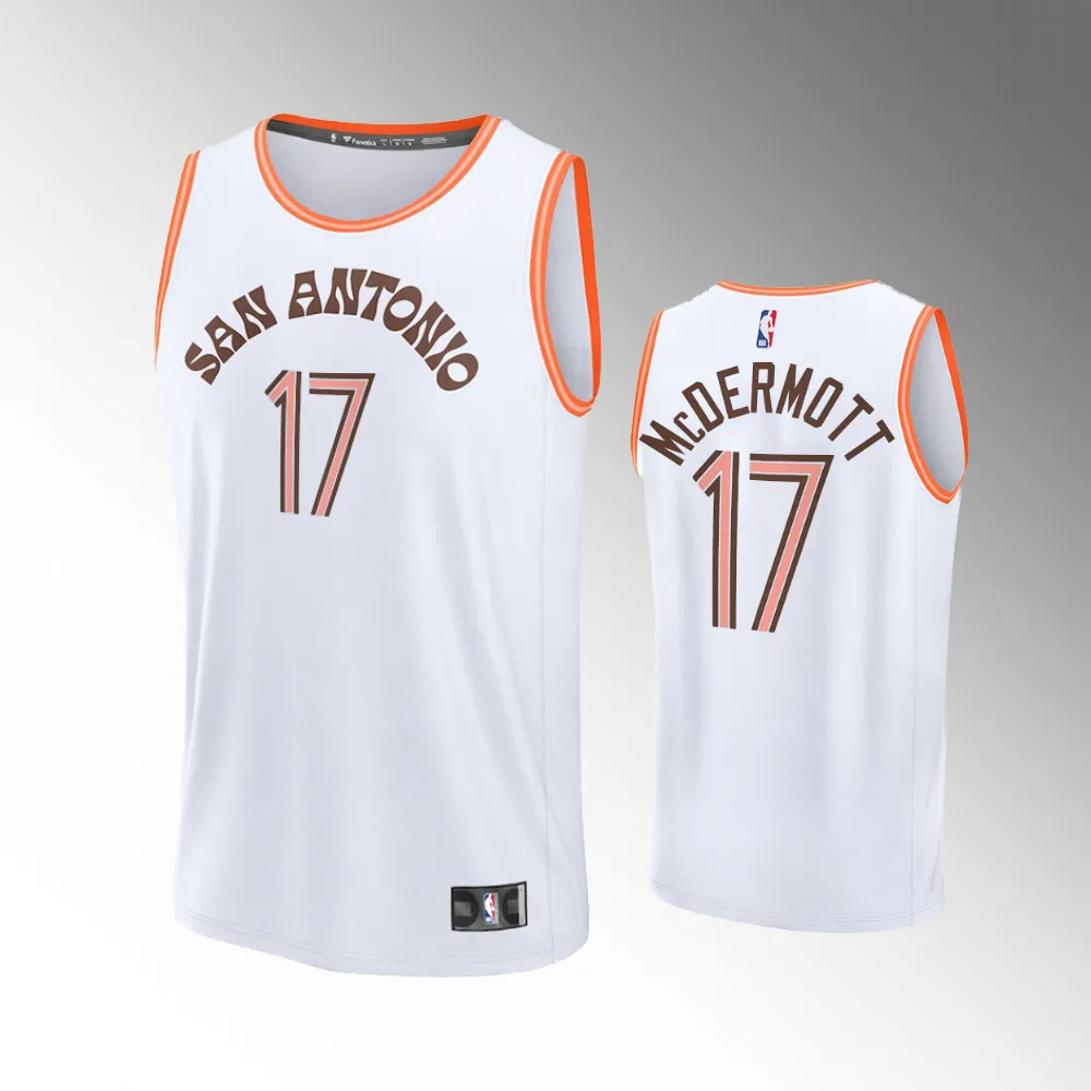 Unisex #17 Doug McDermott San Antonio Spurs Fast Break 2023-24 City Edition White Jersey