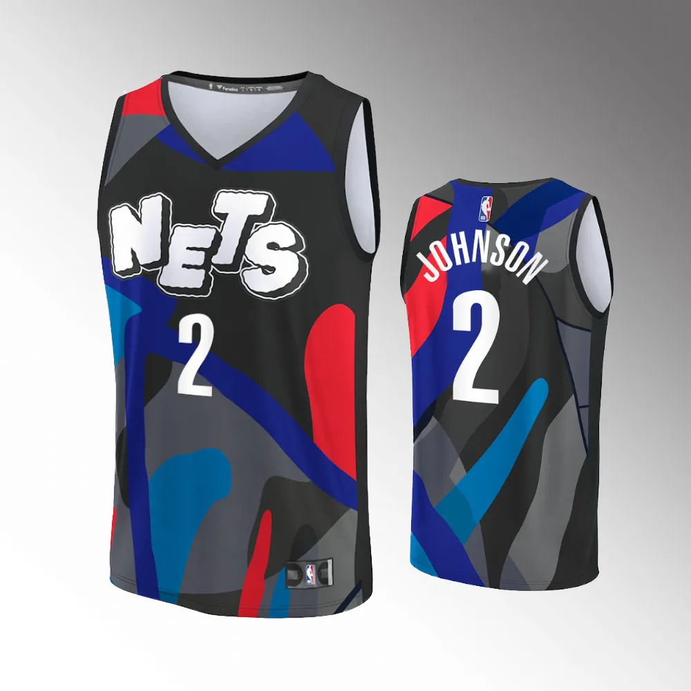 Unisex #2 Cameron Johnson Brooklyn Nets Fast Break 2023-24 City Edition Black Jersey