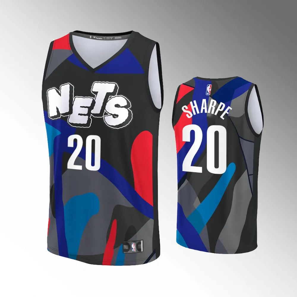 Unisex #20 Day'Ron Sharpe Brooklyn Nets Fast Break 2023-24 City Edition Black Jersey