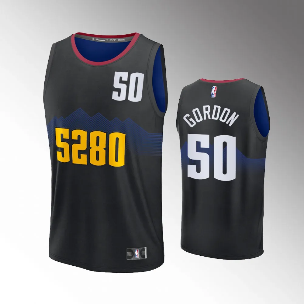 Unisex #50 Aaron Gordon Denver Nuggets Fast Break 2023-24 City Edition Black Jersey